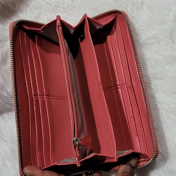 Coach Long Zip Around Wallet In Signature Canvas - Picture 10 of 16